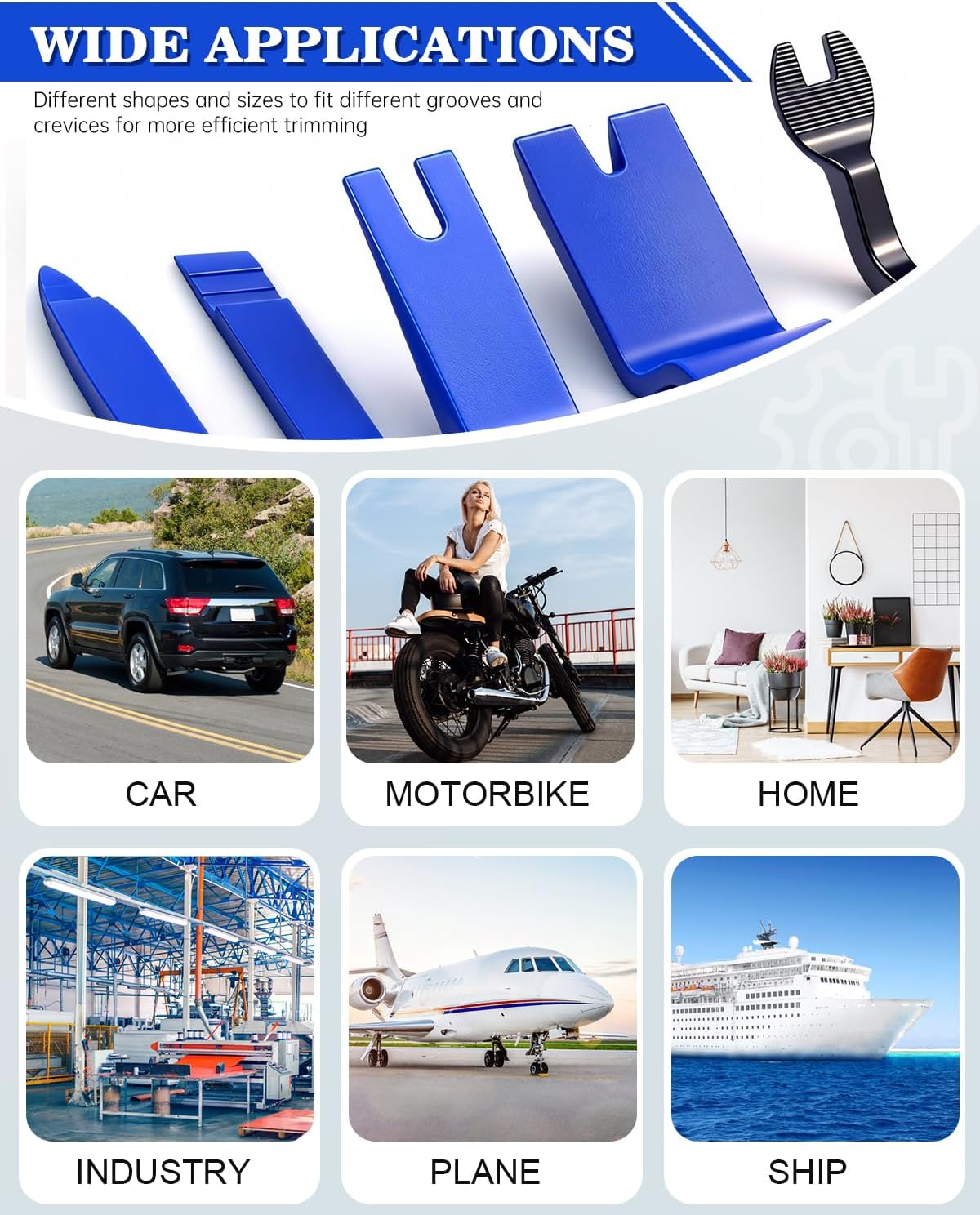 8-delige auto handgereedschaps - Trim Restorer Plastic recensie en prijs