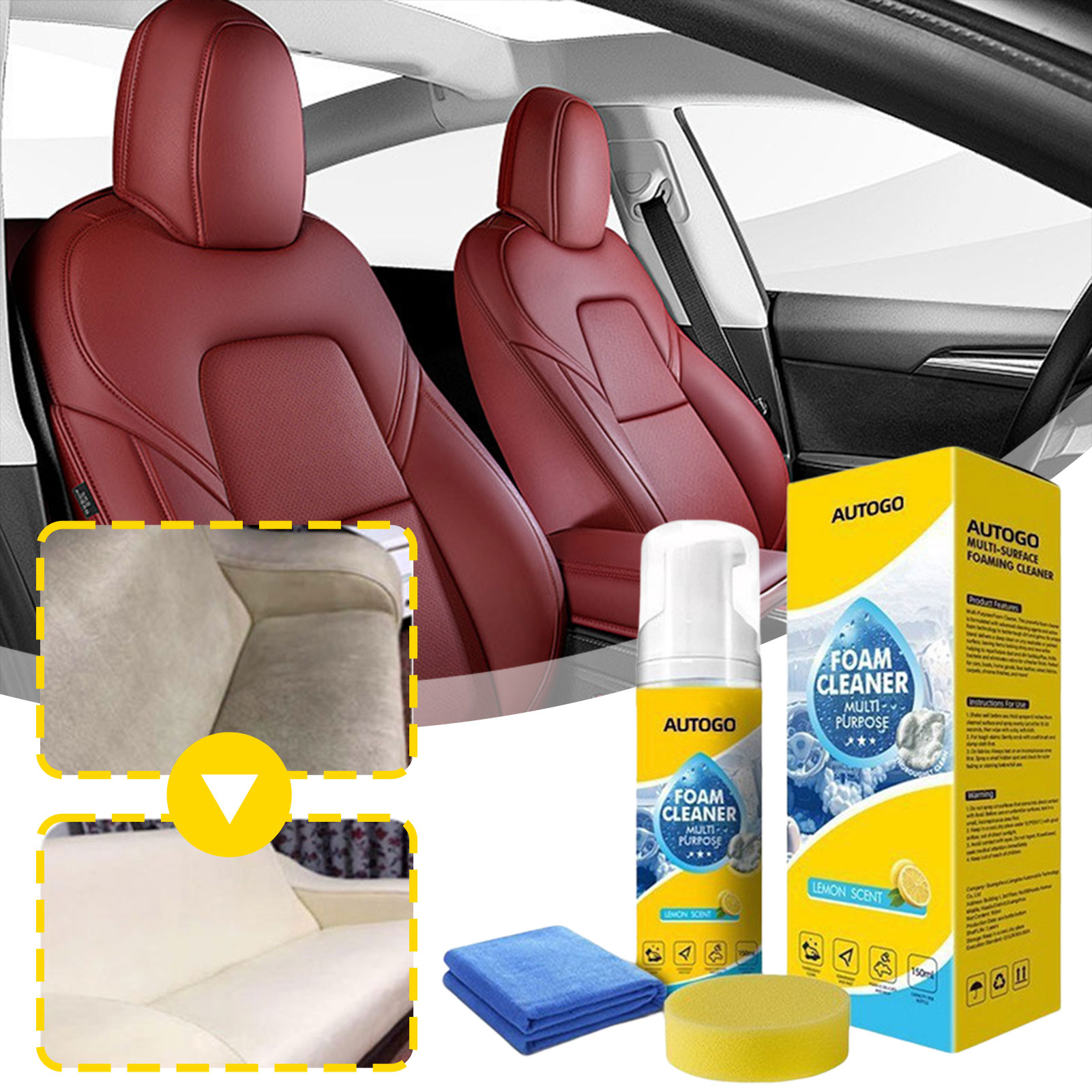 Multifunctionele schuimreinige - Leather Cleaner Interior recensie en prijs